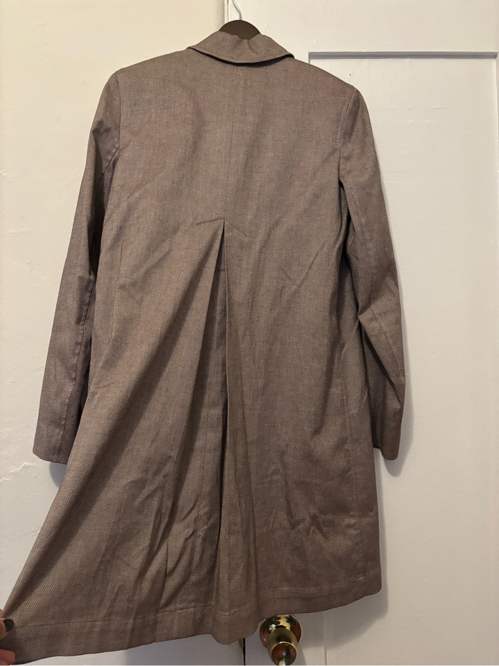 Theory Women's Taupe Trench Coat - Picture 4 of 8